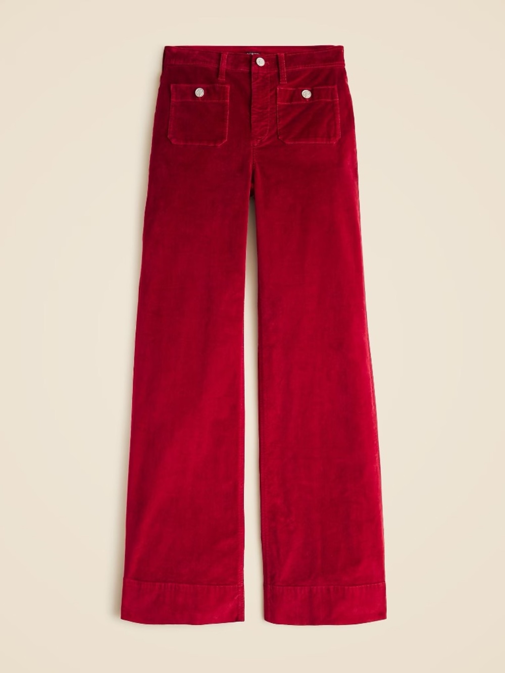 Wide-leg Velvet Sailor Trouser sz 27